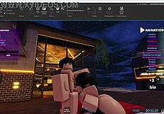 I played Roblox with my best friend and we had fun together