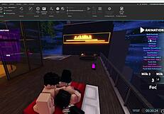 I played Roblox with my best friend and we had fun together