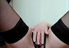 January 17, 2025, female slave bdsm session with harness and oral