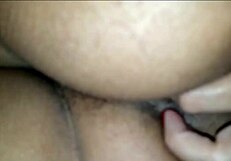 Feeling amazing as husband films cumshot in wife's huge round ass