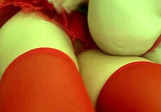 fucking two asses for christmas, stepsister elf gave me tantaly doll to fuck together