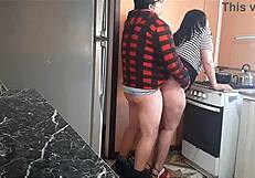 Stepdad Fucks His Horny Stepdaughter Roughly In The Kitchen!