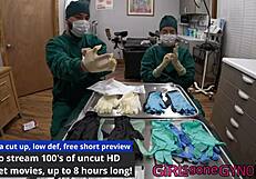 Doctor Aria Nicole & Doctor Tampa Trying On Gloves