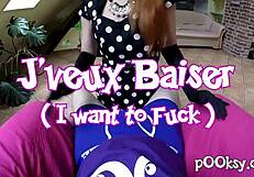 Redhead slut in lingerie prepares for intense amateur fucking and deepthroat action!