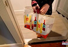 nerdy brunette hottie hazel oconnor fingers her pussy deep then sucks cock