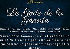 the giantess dildo jerks you off in french audio macrophilia. follow her commands