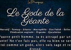 the giantess dildo jerks you off in french audio macrophilia. follow her commands