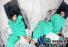 stepsister aria nicole gets bent over for doggystyle blowjob face fucking in nurse roleplay pov