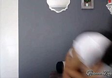 big tits amateur babe explores solo webcam fun