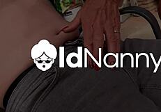 She licks the teen's shaved pussy