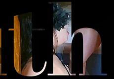 in the bathroom, my stepdaughter gives me a sloppy deepthroat