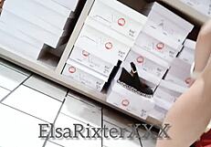 Real amateur wife flashing in public at mall