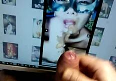 Skinny masked girl gets anal fuck in tribute!