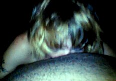 white woman enjoys sucking big black cock