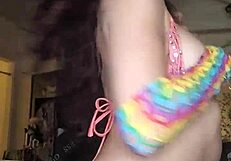 Nikki Knightly Striptease In Perky Tight Undressing Clothes Ripped Scene