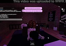 Intense session with roblox bbc lover