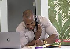 Plumber thing part 1: big tits brunette gets face fucked 😜