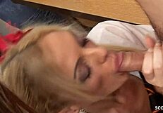 Female Teacher and Girl Seduce to FFMM Foursome Orgy in Classroom