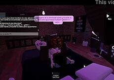 Intense session with roblox bbc lover