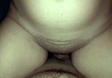 Latina babe rides huge cock passionately in cowgirl position to explosive orgasm