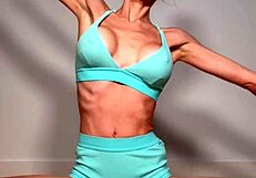 I experience yoga orgasm with berrythrone dildo toy, including bj riding fucking pov.