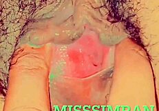 Beautiful Indian virgin pussy close up - amateurs explore shaved wet details