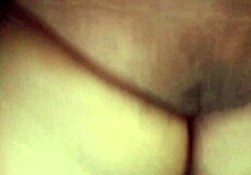 housewife with big boobs shows off in village house