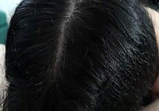 I gave him a blowjob while he was watching our video on tv with facial and cum in mouth at the end