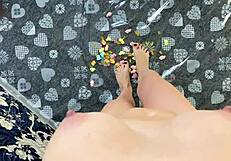 This giant woman destroys defenseless sweet bears with her ass