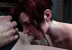 Ashley Performs Intense Felatio Session