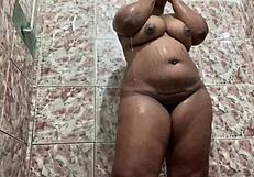 Negra no banho o natal chegou mais cedo