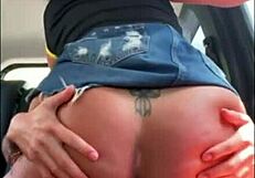 Bareback Brazilian Brunette Milf Sits On Dick In Car Trip