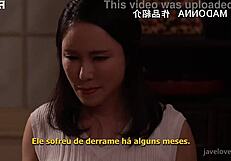 Sweaty Maid Yuka Mizuno Seduces with Her Nipples in Subtitled Asian Show