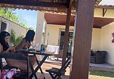 Chamei as meninas do do job para fazer uma resenha na minha casa de praia e olha a putaria q deu