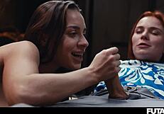 Futa Smoke Transforms Girl Into Shemale With Big Dicks And Creampie