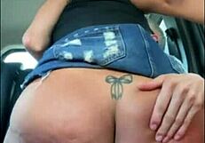 Bareback Brazilian Brunette Milf Sits On Dick In Car Trip