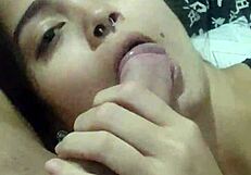 i share how my submissive wife debora prado gives sloppy deepthroat blowjobs every night before bed