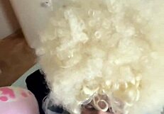 Homemade amateur ebony and blonde in ambition ebony edition