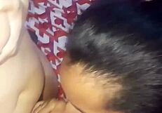 hot trio with two women in intimate setting