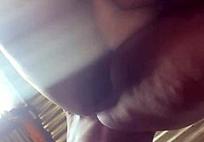 Big ass ebony bounces on big black dick!