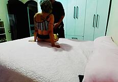 Stepdaughter Caught And Forced To Fulfill Her Stepfather's Taboo Desires In The Bedroom