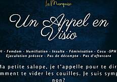 un appel en visio with french audio instructions