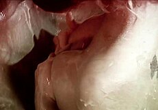 Blonde with big boobs savannah gold gets fucked in vat of food