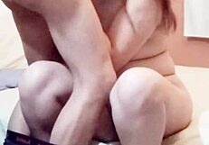 Curvy teen housewife sucking neighbor's cock passionately