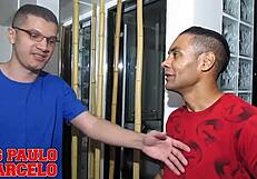 Nerd Accidentally Enters Girls' Bathroom And Gets Blowjob From Brunette Latina Teen In Lingerie