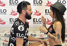 Cute Colombian Petite Mells Blanco Accepts Bon Bon Bum Challenge In Interview