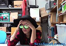 teenage shoplifter rammed in the ass, bent over and caught in the act