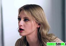 Stepmom teaching stepson and stepdaughter sex