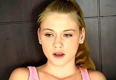 Eighteen year old Hannah Hays poses in uniform for modeling photos, so tempting