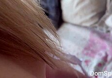 European teen girl arrives late from school and gets fucked hard by her step brother